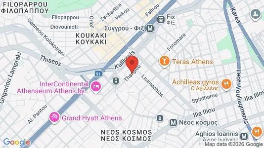 Apartments for rent i Athens Akropoli - kort over placeringen