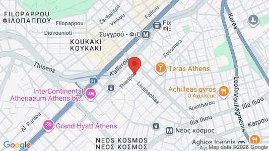Apartments for rent i Athens Akropoli - kort over placeringen