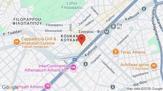 Apartments for rent i Athens Akropoli - kort over placeringen
