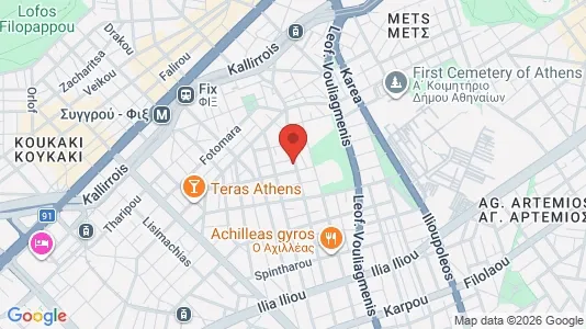 Apartments for rent i Athens Akropoli - kort over placeringen