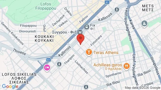 Apartments for rent i Athens Akropoli - kort over placeringen