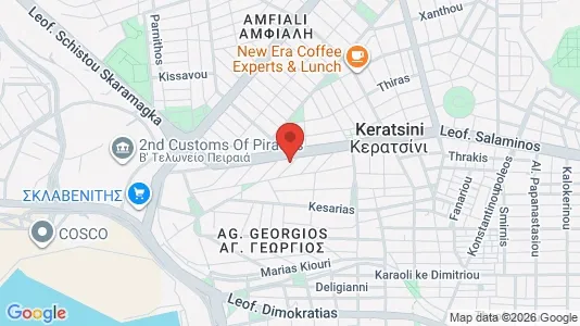 Apartments for rent i Keratsini-Drapetsona - kort over placeringen