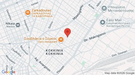 Apartments for rent i Nikaia-Agios Ioannis Rentis - kort over placeringen