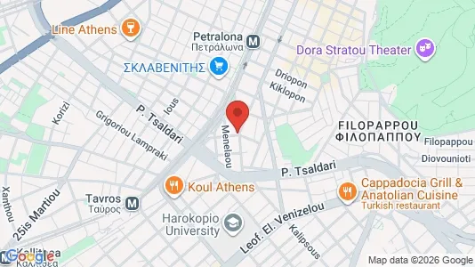 Apartments for rent i Athens Ano Petralona - kort over placeringen