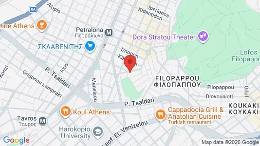 Apartments for rent i Athens Ano Petralona - kort over placeringen