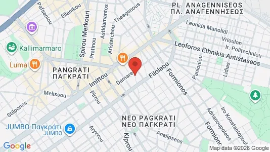 Apartments for rent i Vyronas - kort over placeringen