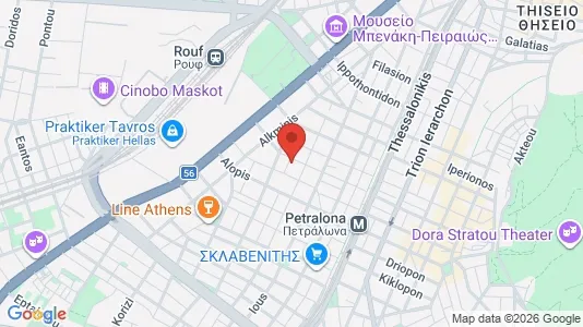 Apartments for rent i Moschato-Tavros - kort over placeringen