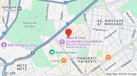 Apartments for rent i Athens Pagrati - kort over placeringen
