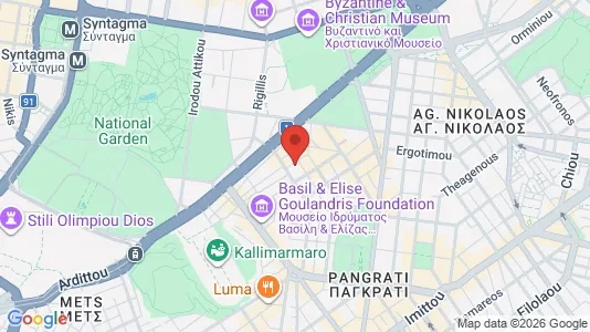 Apartments for rent i Athens Pagrati - kort over placeringen