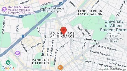 Apartments for rent i Kaisariani - kort over placeringen