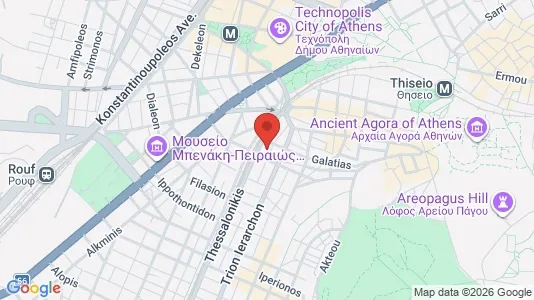 Apartments for rent i Athens Ano Petralona - kort over placeringen