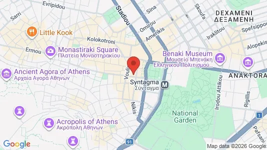 Apartments for rent i Athens Monastiraki - kort over placeringen