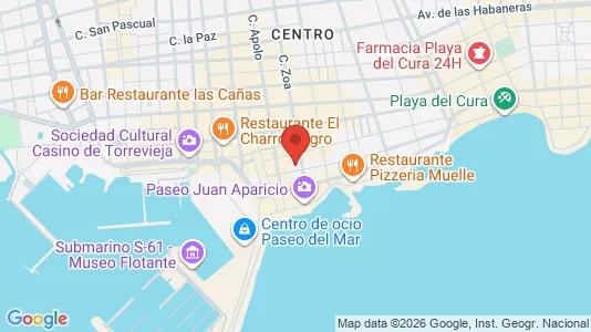 Apartments for rent i Torrevieja - kort over placeringen