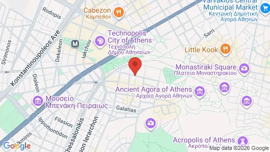 Apartments for rent i Athens Ano Petralona - kort over placeringen