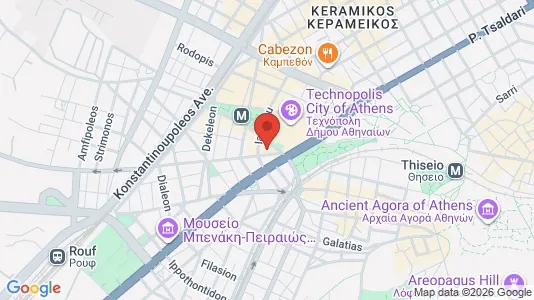 Apartments for rent i Athens Ano Petralona - kort over placeringen