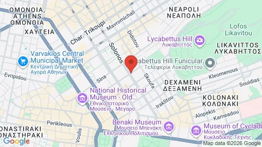 Apartments for rent i Athens Exarchia - kort over placeringen