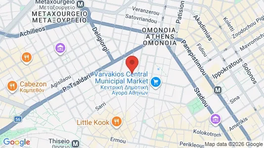 Apartments for rent i Athens Omonia - kort over placeringen
