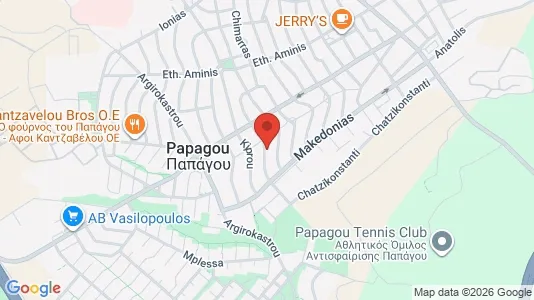 Apartments for rent i Agia Paraskevi - kort over placeringen