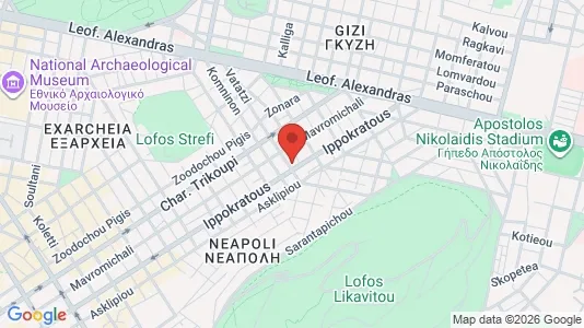 Apartments for rent i Athens Ampelokipoi - kort over placeringen