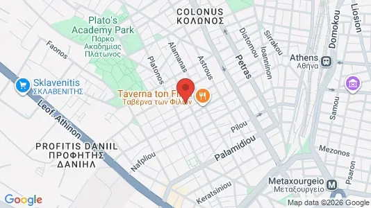 Apartments for rent i Athens Akadimia Platonos - kort over placeringen