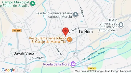 Apartments for rent i Murcia - kort over placeringen