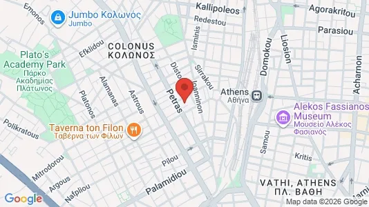 Apartments for rent i Athens Akadimia Platonos - kort over placeringen