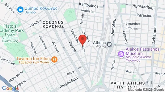 Apartments for rent i Athens Akadimia Platonos - kort over placeringen