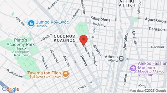Apartments for rent i Athens Akadimia Platonos - kort over placeringen