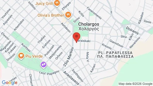 Apartments for rent i Agia Paraskevi - kort over placeringen