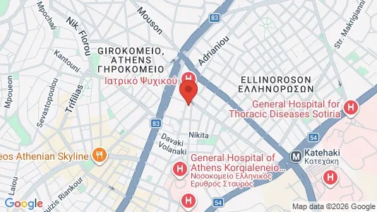 Apartments for rent i Athens Ampelokipoi - kort over placeringen