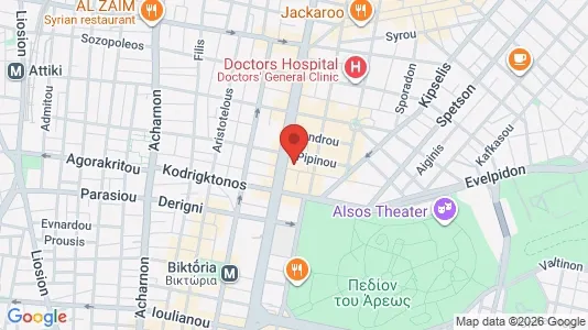 Apartments for rent i Athens Agios Nikolaos - kort over placeringen