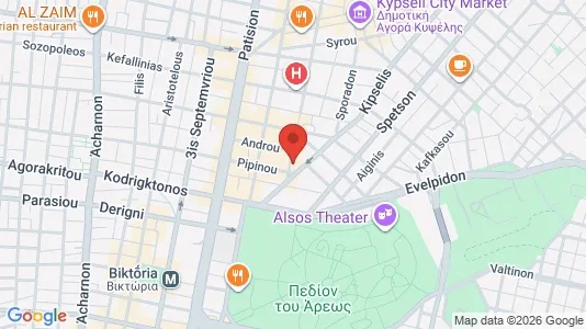 Apartments for rent i Athens Agios Nikolaos - kort over placeringen