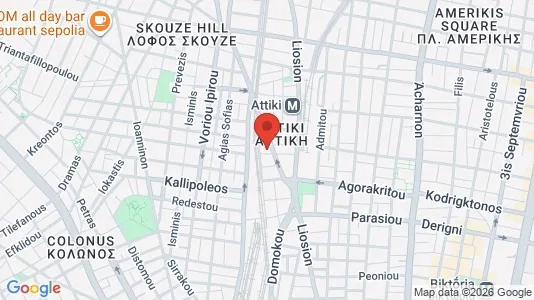 Apartments for rent i Athens Agios Nikolaos - kort over placeringen