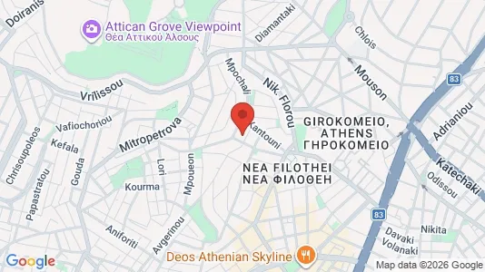 Apartments for rent i Athens Ampelokipoi - kort over placeringen
