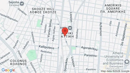 Apartments for rent i Athens Agios Nikolaos - kort over placeringen