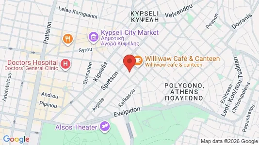 Apartments for rent i Athens Agios Panteleimonas - kort over placeringen