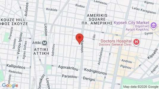 Apartments for rent i Athens Agios Nikolaos - kort over placeringen