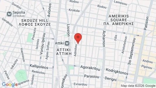 Apartments for rent i Athens Agios Nikolaos - kort over placeringen