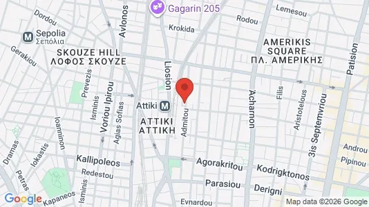 Apartments for rent i Athens Agios Nikolaos - kort over placeringen