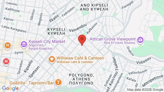 Apartments for rent i Galatsi - kort over placeringen