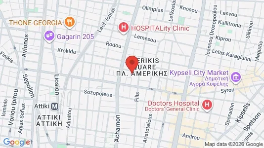 Apartments for rent i Athens Agios Nikolaos - kort over placeringen