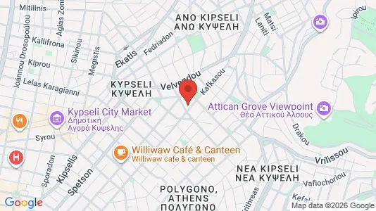 Apartments for rent i Galatsi - kort over placeringen