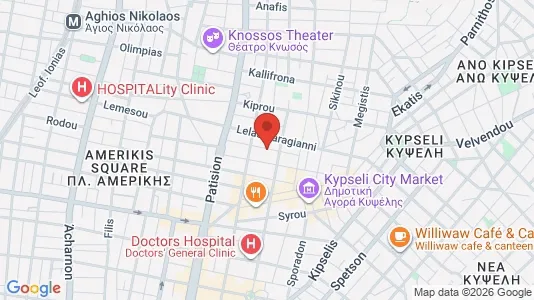 Apartments for rent i Athens Agios Nikolaos - kort over placeringen