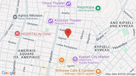 Apartments for rent i Athens Agios Nikolaos - kort over placeringen