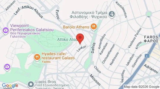 Apartments for rent i Filothei-Psychiko - kort over placeringen
