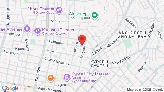 Apartments for rent i Galatsi - kort over placeringen