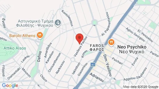 Apartments for rent i Filothei-Psychiko - kort over placeringen