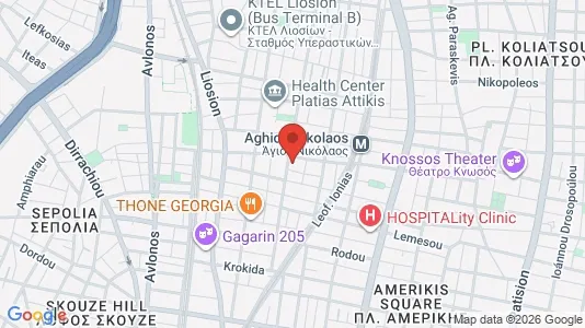 Apartments for rent i Athens Agios Nikolaos - kort over placeringen
