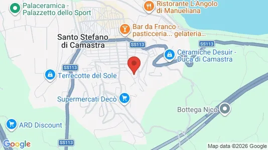Apartments for rent i Santo Stefano di Camastra - kort over placeringen