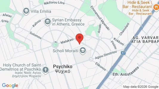 Apartments for rent i Psychiko - kort over placeringen